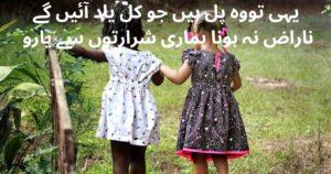 friendship poetry in urdu