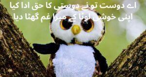 friendship poetry in urdu