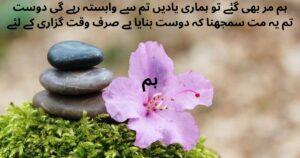 friendship poetry in urdu