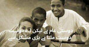friendship poetry in urdu
