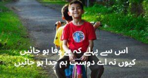 friendship poetry in urdu