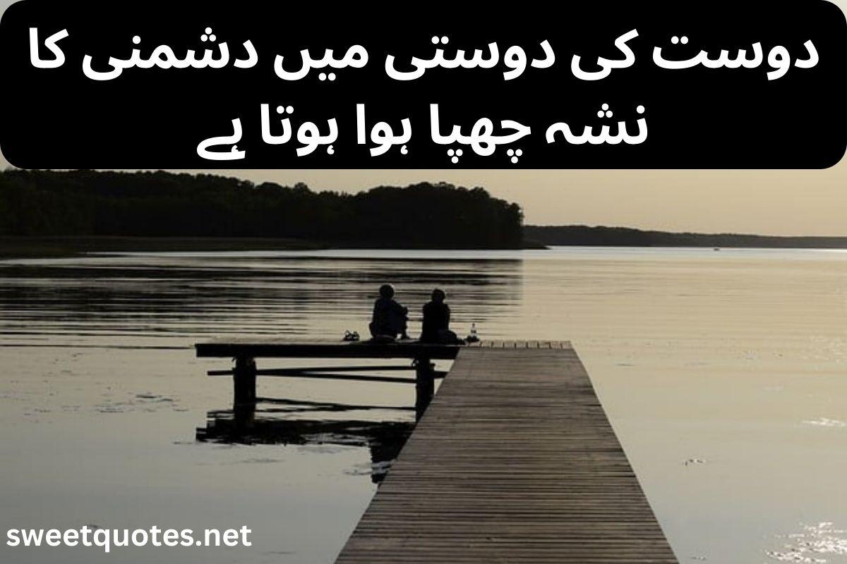 fake friendship poetry in urdu