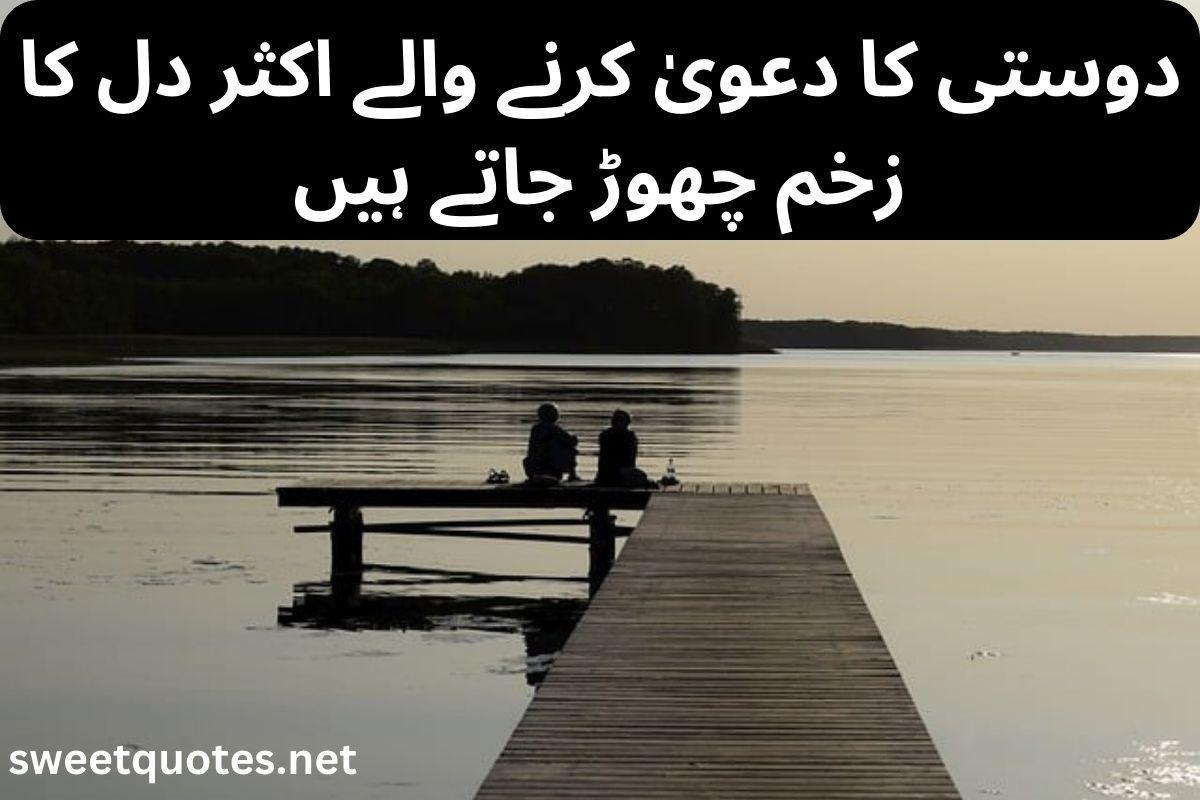 fake friendship poetry in urdu