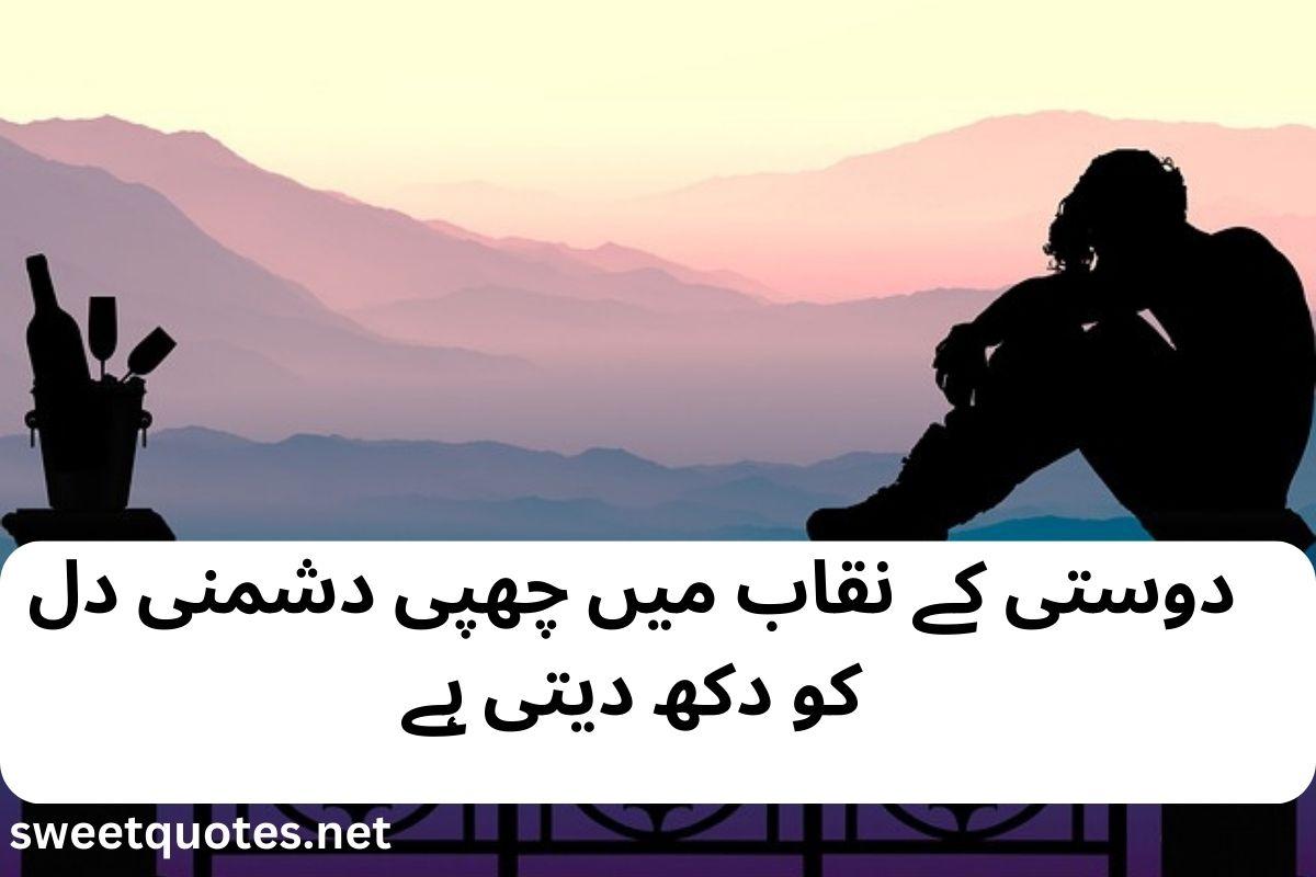 fake friendship poetry in urdu