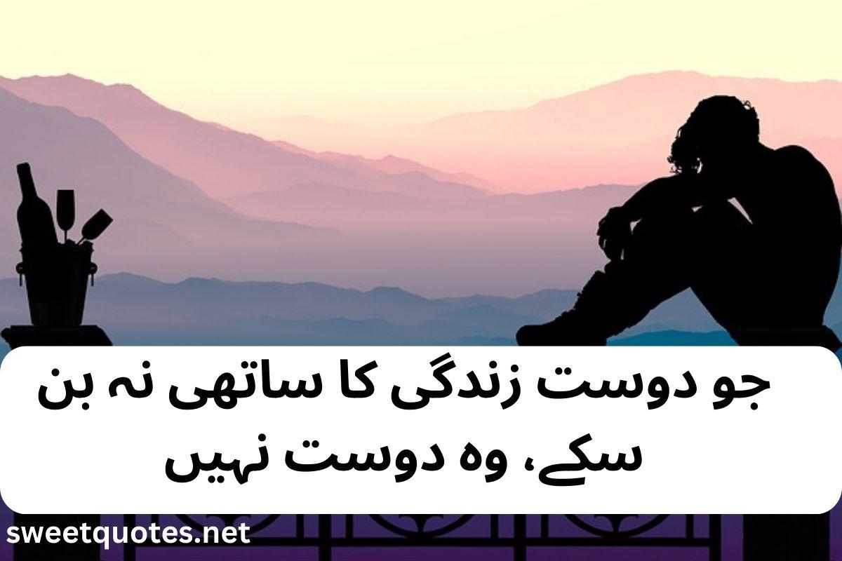 fake friendship poetry in urdu