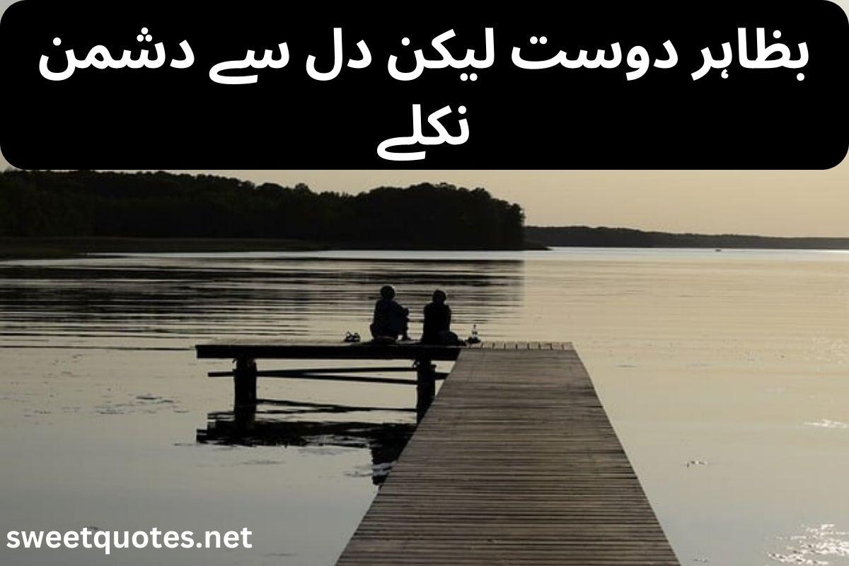 fake friendship poetry in urdu