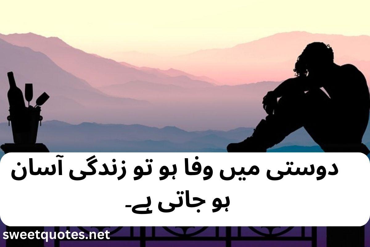 fake friendship poetry in urdu