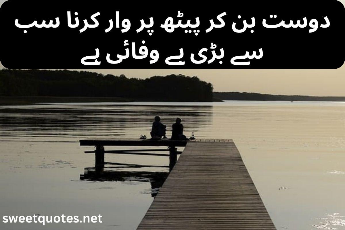 fake friendship poetry in urdu