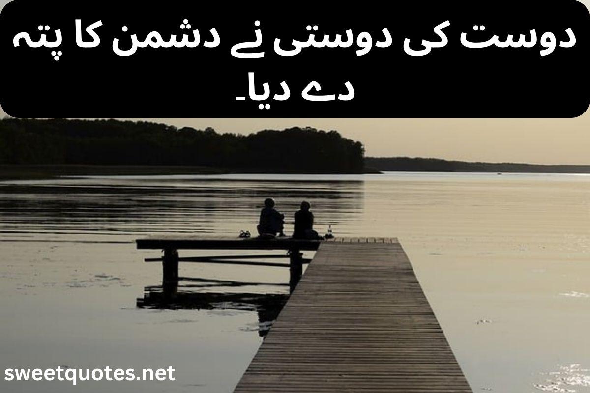 fake friendship poetry in urdu