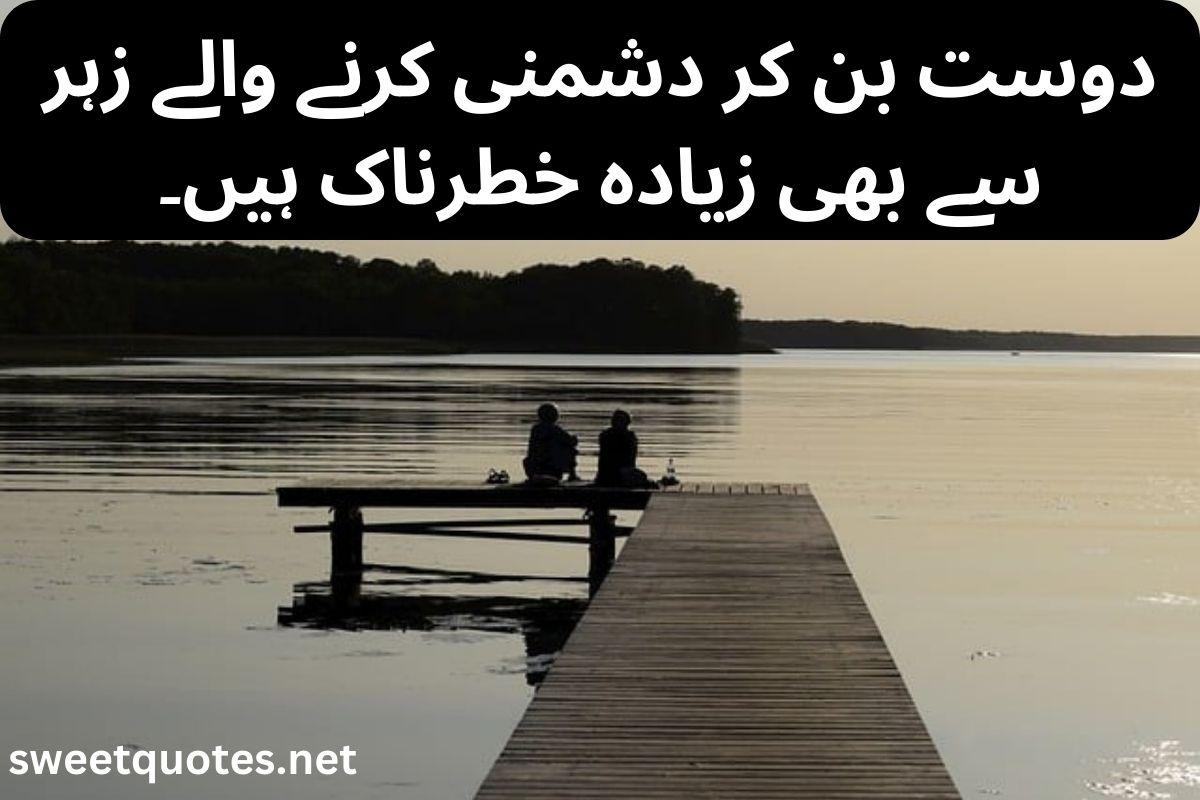 fake friendship poetry in urdu
